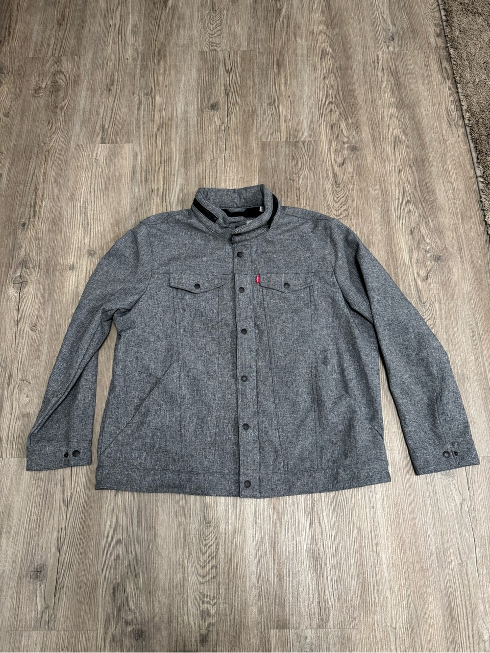 LEVIS Mens XXL Soft Shell Trucker JacketLined  Breathable Water Resistant Hood
